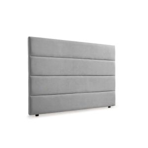 Cabeceira estofada genova aqualine 170x120x8 cm - cinzento claro - moonia