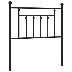 vidaXL cabecero de metal negro 80 cm