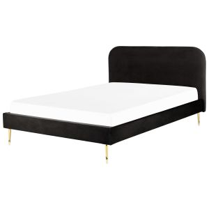 Cama veludo flayat 180 x 200 cm preto
