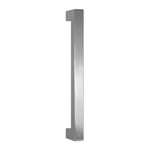 Puxador da porta quadrado 20x20, eixos 200, inox 304 acetinado