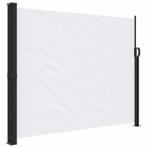 Toldo lateral retrátil 160x500 cm branco