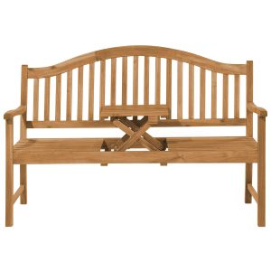 Banco de jardim hilo 150 cm madeira de acácia castanho