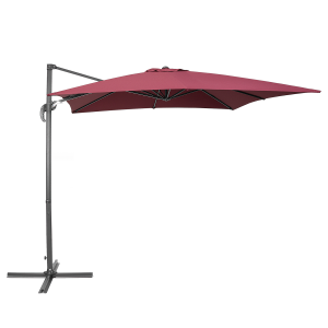 Guarda-sol lateral 250 cm monza bordeaux