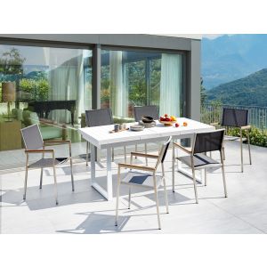 Conjunto de refeição alumínio, aço inoxidável branco valcanetto/grosseto