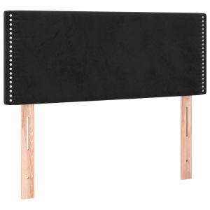 vidaXL cabecero de terciopelo negro 100x5x78/88 cm