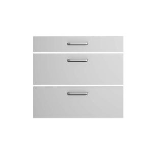Frente de gaveta cozinha zen branca para móvel de 40 cm