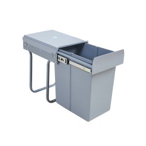 Caixote do lixo embutido froland 1x20l 34x26x42cm cinzento [en.casa]