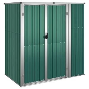 Abrigo p/ ferramentas jardim 161x89x161cm aço galvanizado verde