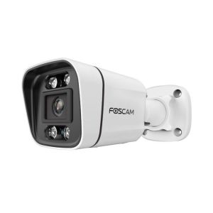 Câmera ip externa - foscam - v5ep branco - 5 mp - visão noturna 20m - detec