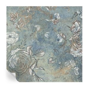 Papel parede adesivo rosas românticas 250x250 tulup