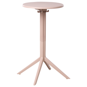 Mesa de bar de jardim legrena 60 cm 60 cm creme
