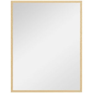 Espelho de parede 70x2x90 cm mdf, vidro color marrón Homcom