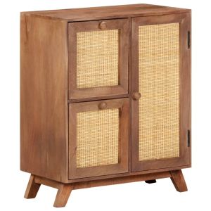 Buffet - helloshop26 - 60 x 35 x 75 cm - madeira de mangueira maciça - 2 ga
