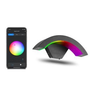 Luminária de parede exterior regulável rgb 9 w