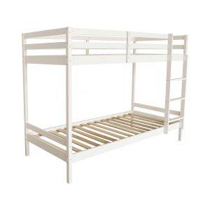 Beliche infantil de madeira "lionel" 90 x 190 cm - branco