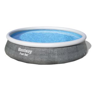 Conjunto de piscina insuflável redonda bestway® fast set™ de 3,96 m x