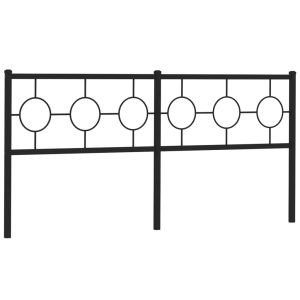 vidaXL cabecero de metal negro 180 cm