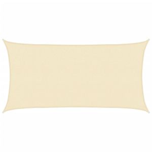 vidaXL toldo de vela rectangular hdpe 2x4m crema