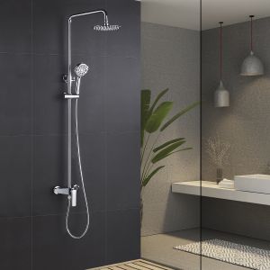 Conjunto chuveiro monocomando escócia cromo-imex