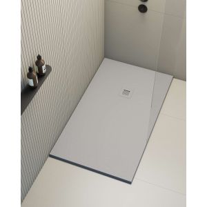 Base de duche poaLGi 80x110 cm cinza humo - série hos's
