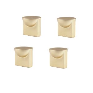 Rei | 4 puxadores modernos modelo 866 dourado fosco d25 mm