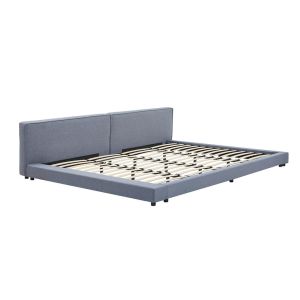 Galaxis cama con estante integrado 270 x 200 cm gris, sin colchón