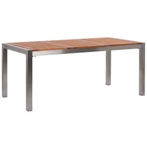 Mesa de jantar madeira de eucalipto castanho grosseto
