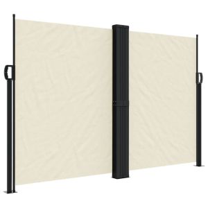 Toldo lateral retrátil 160x600 cm cor creme