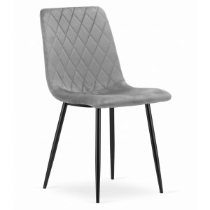 Valora turin veludo cinza claro ergonômica sala de estar