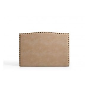Cabeceira ambar para cama de 135 de tela camel 154x115x8 matris