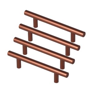 Rei | 4 puxadores para armário de cozinha modelo 891h aço inoxidável moka |