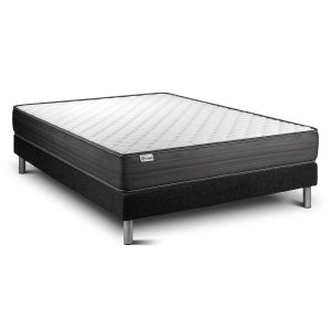 Pack sommier colchão vitalpower 160 x 220 cm sommier em kit preto
