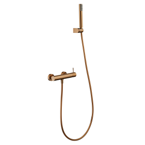 Kit de duche monocomando genova ouro rosa escovado [ imex® ]