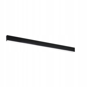 Nettlife moderna luz de teto LED 53.6cm preto regulável com controle