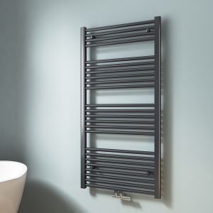 Emke toalheiro água quente tubo redondo antracite 120x60 cm