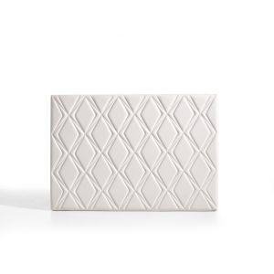 Cabeceira rubí para cama de 100 de polipiel branco 115x115x8. Matris