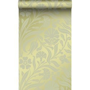 Origin papel de parede flores verde 53 cm x 10.05 m