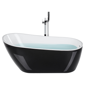 Banheira autónoma solarte 1700 x 780 mm preto/branco