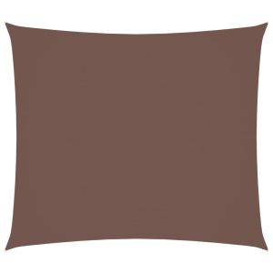 vidaXL toldo de vela rectangular tela oxford marrón 2,5x3 m