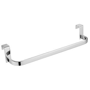 Kibath 28cm toalheiro sem furadeira em aço inoxidável cromado polido