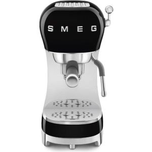 Máquina de expresso smeg ecf02bleu preto - 15 bar - 1 litro - café moído e