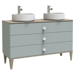 Ondee - móvel de casa de banho nemoo - para pousar - 120cm - verde água