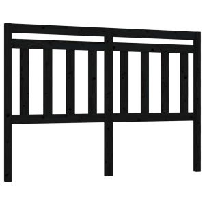 vidaXL cabecero de cama madera maciza de pino negro 166x4x100 cm