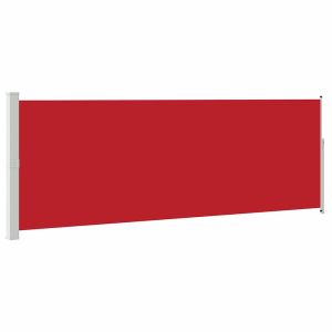 Toldo lateral retrátil 160 x 500 cm vermelho