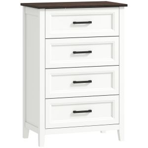 Cómoda 60 x 35 x 87 cm mdf color blanco Homcom