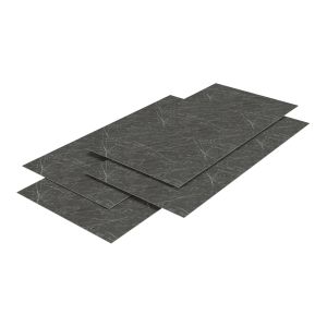 Revestimento de parede bladel 4 painéis PVC 120x60cm - diamante cinzento