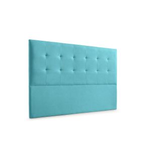 Cabeceira estofada atenea aqualine 170x120x8 cm - turquesa - moonia