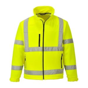 Casaco softshell de alta visibilidade - portwest - classe 3 - respirável -