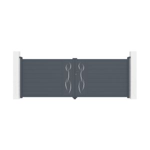 Portão de batente elétrico life 4m h.140cm + ranger b150