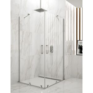 Cabina doccia rectangular allstone hidra 2+2 sem perfil 110x90 cm